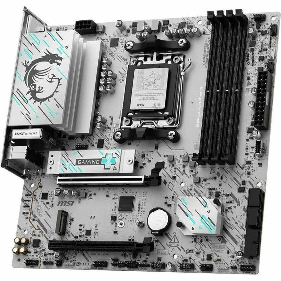 MSI B840M GAMING PLUS WIFI6E Gaming Desktop Motherboard - AMD B840 Chipset - Socket AM5 - Micro ATX