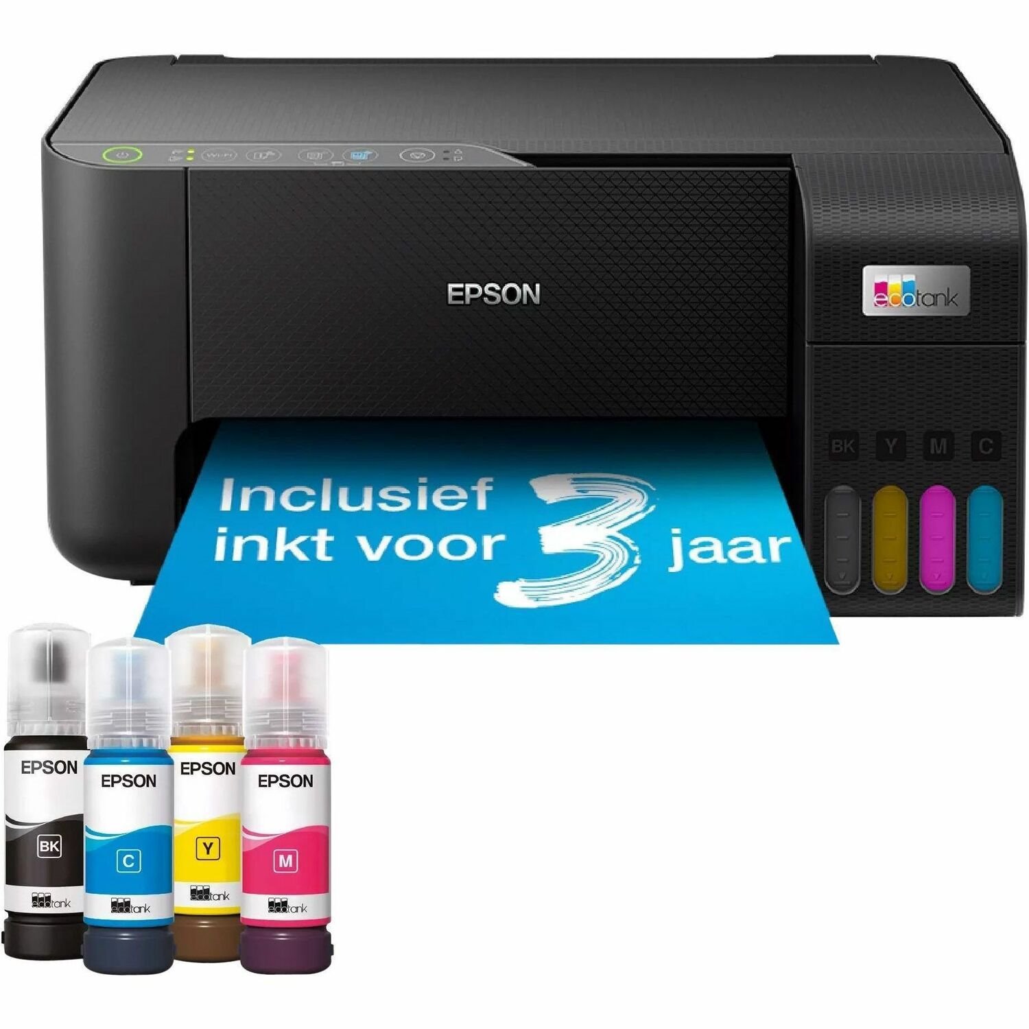 Epson ET-2862 Wireless EcoTank Inkjet multifunctionele printer - Kleur - Zwart