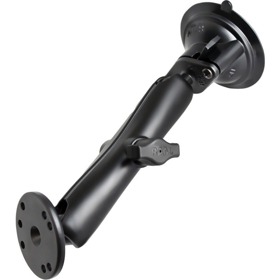 RAM Mounts Twist Lock Suction Cup Mount with 1.5" Diameter Socket Arm & Round Base Adapter