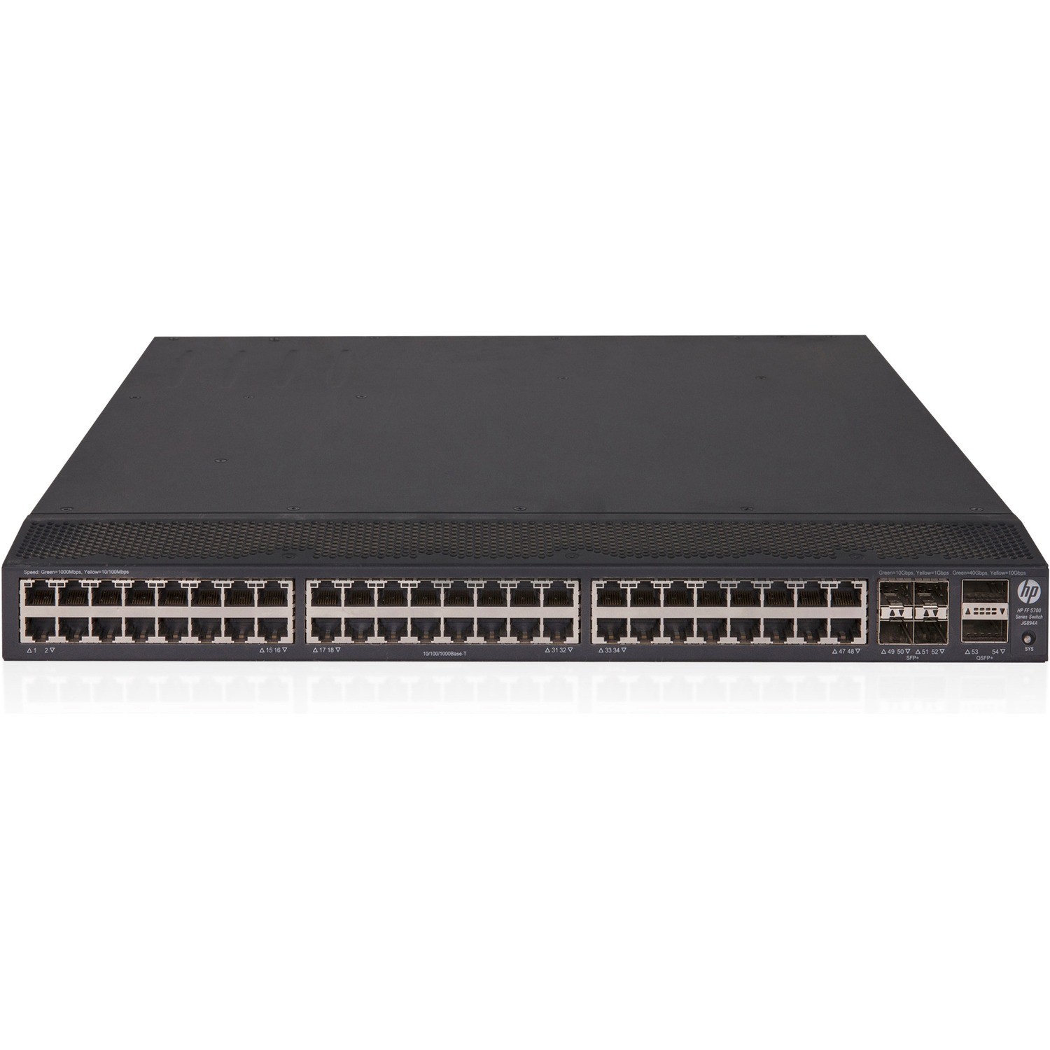HPE FlexFabric 5700 5700-48G-4XG-2QSFP+ 48 Ports Manageable Layer 3 Switch - 10/100/1000Base-T, 10GBase-X, 40GBase-X