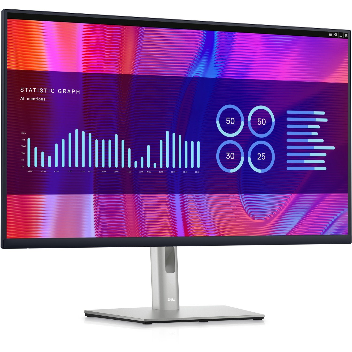 Dell P3223DE 32" Class LCD Monitor - 16:9 - Black, Silver