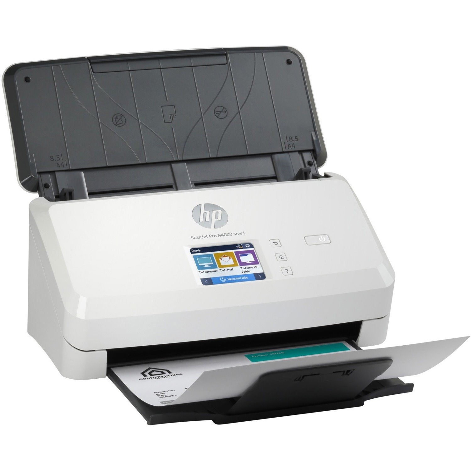 HP ScanJet Pro N4000 snw1 Sheetfed Scanner - 600 dpi Optical