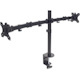 Dual Desk Mount for TV & Monitors (Full Motion), For screens 10" to 27" , Clamp Assembly, VESA compatability: 75x75 and 100x100mm - check the dimensions of the four mounting holes on back of screen to ensure it fits, Max 8kg (each), Black, Bracket