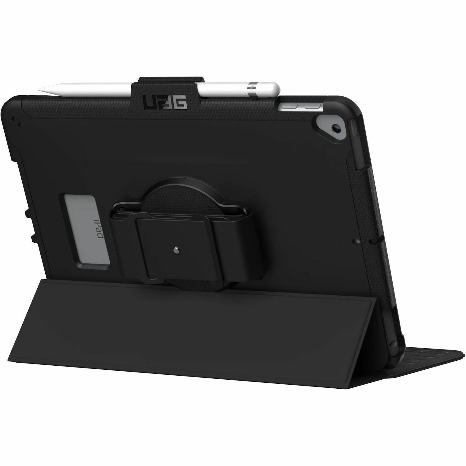 Urban Armor Gear Scout Carrying Case for 10.2" Apple iPad (7th Generation), iPad (9th Generation) Tablet, Stylus, Pencil - Black