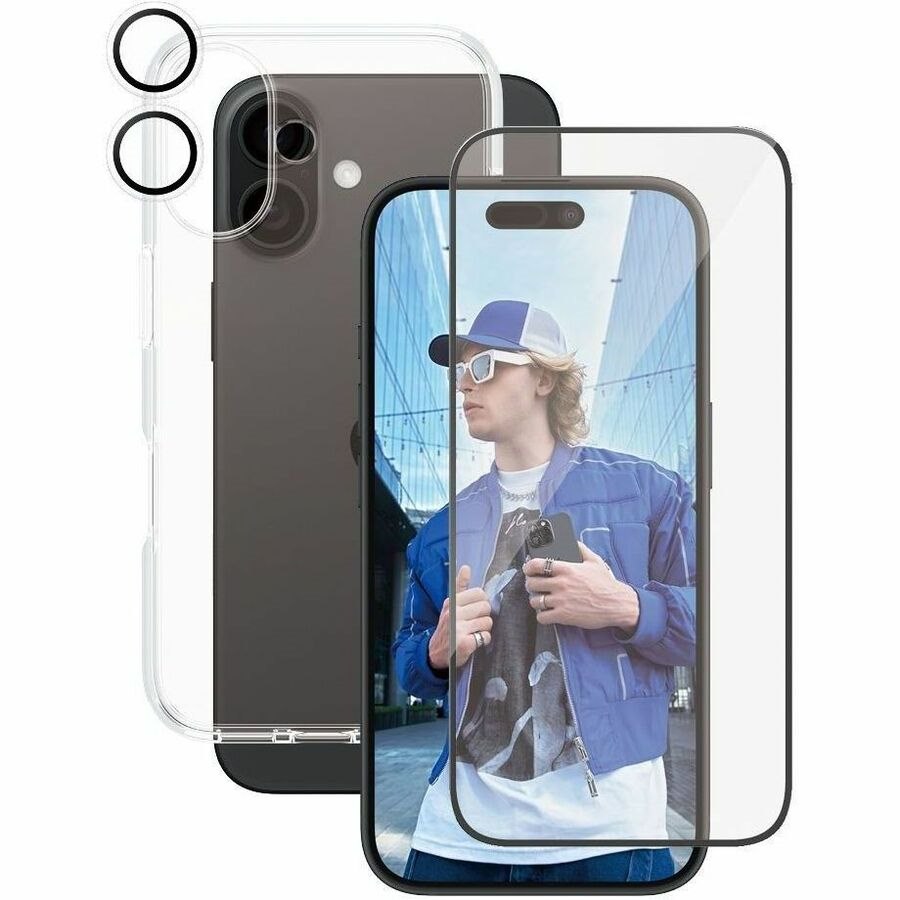 PanzerGlass Care BY ® Flagship 3-In-1 Bundle iPhone 16 Doorzichtige Schermbeschermer Apple 1 Stuk(S) ** New Retail **