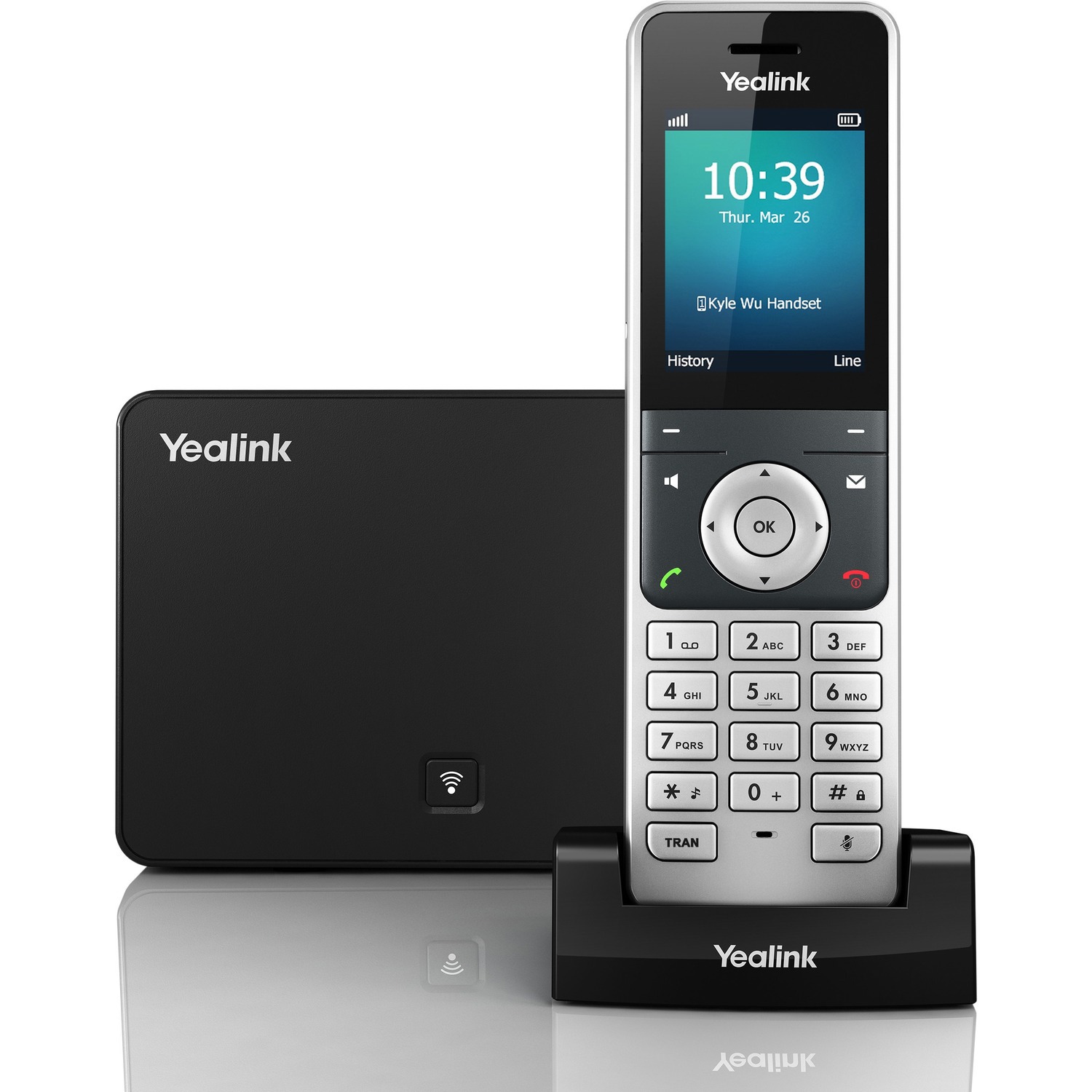 Yealink W56P IP Phone - DECT - Desktop, Wall Mountable