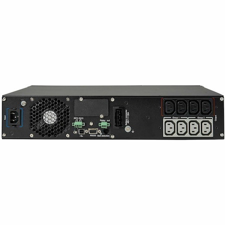 Eaton Tripp Lite Series SmartOnline 1500VA 1350W 208/230V Double-Conversion UPS - 8 Outlets, Extended Run, Network Card Option, LCD, USB, DB9, 2U Rack/Tower