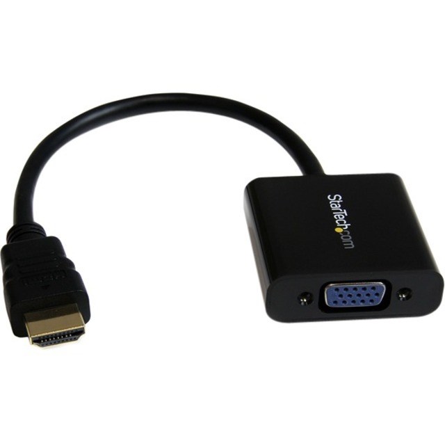 StarTech.com HDMI to VGA Adapter - 1080p - 1920 x 1080 - Black - HDMI Converter - VGA to HDMI Monitor Adapter