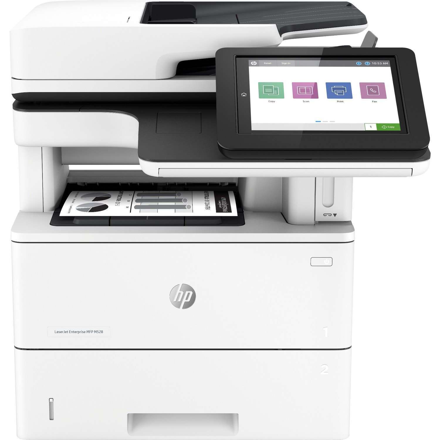 HP LaserJet Enterprise M528f Laser Multifunction Printer - Monochrome