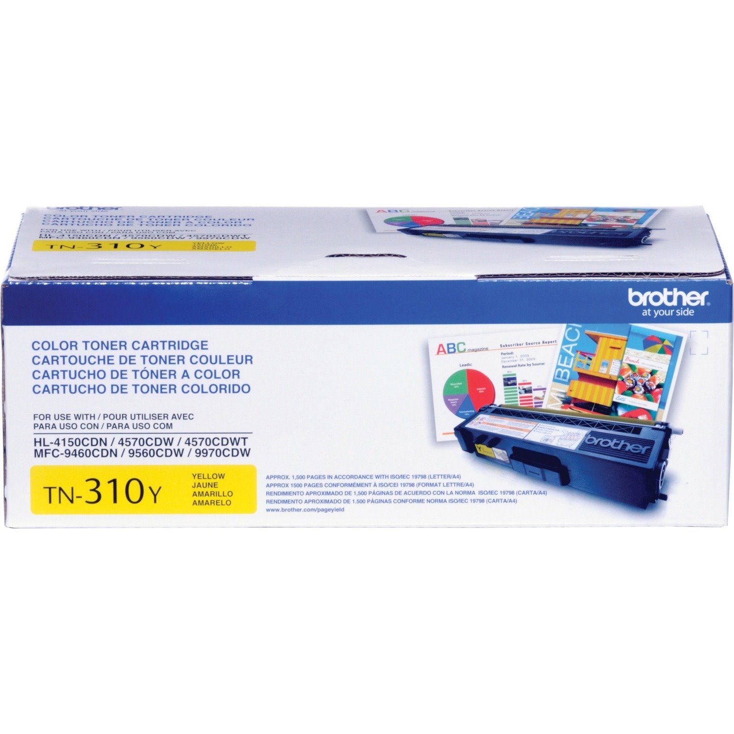 Brother Genuine TN310Y Yellow Toner Cartridge