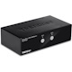 TRENDnet 2-Port DisplayPort KVM Switch, DisplayPort 1.2 KVM, Connect and Control Two Computers, Supports 4K UHD Resolution, 3840 x 2160 at 60Hz, 2-Port USB 2.0 Hub, Black, TK-241DP