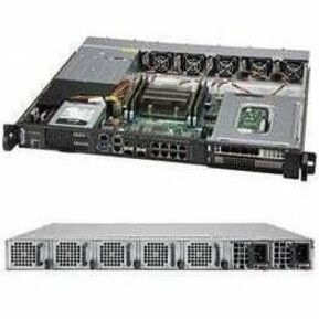 Supermicro 1019D-16C-RAN13TP+ Server Barebone System - 1U Rack-mountable - Socket BGA-2518 - 1 x Processor Support - 1 Xeon D-2183IT Hexadeca-core (16 Core)