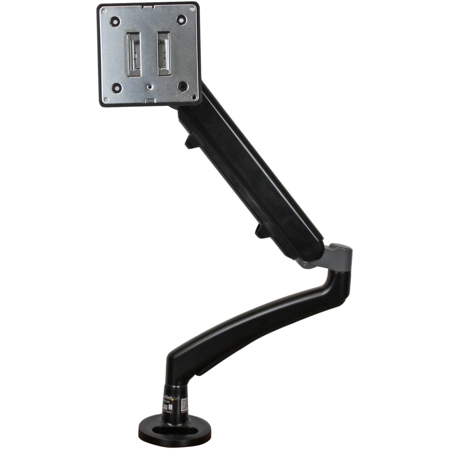 StarTech.com Desk Mount Monitor Arm, Slim Profile, For VESA Mount Monitors up to 34" (15.4lb/7kg), Adjustable Single Monitor Mount, Steel