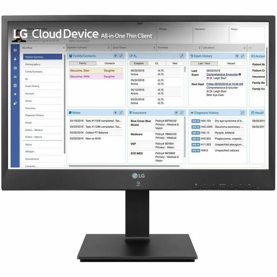 LG 24CR661N-2P.AEU Alles-in-&eacute;&eacute;n Thin Client - Intel Pentium Silver N6005 Quadcore (4-core) 2 GHz - Mat zwart