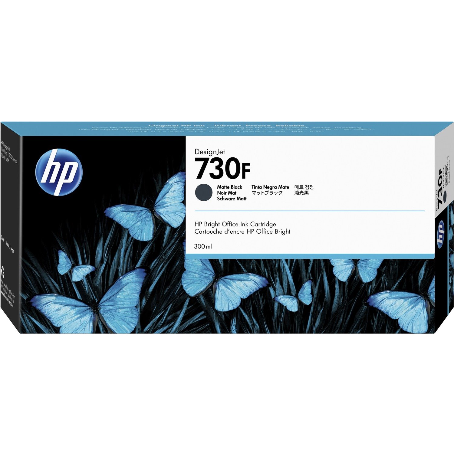 HP 730F Original Inkjet Ink Cartridge - Matte Black Pack