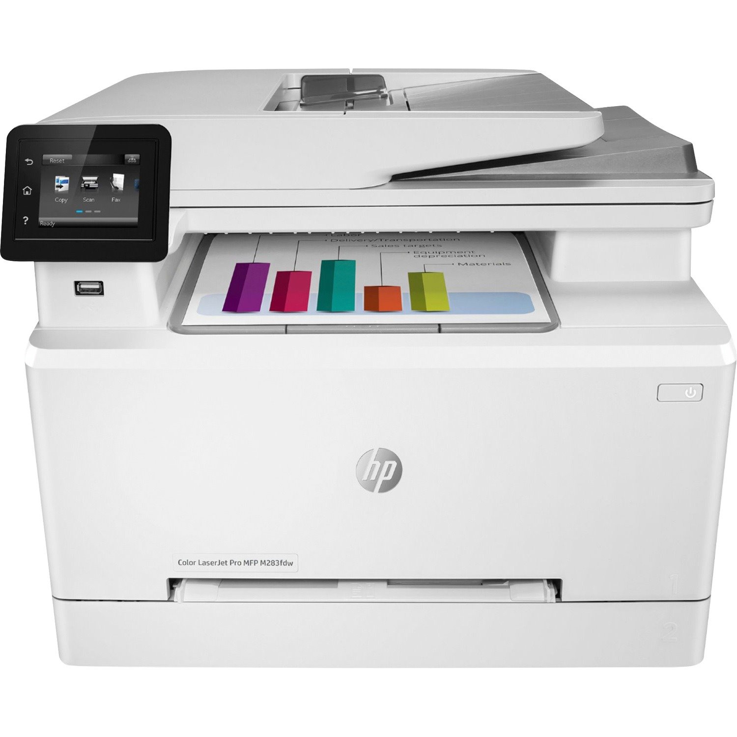 HP LaserJet Pro M283fdw Wireless Laser Multifunction Printer - Colour