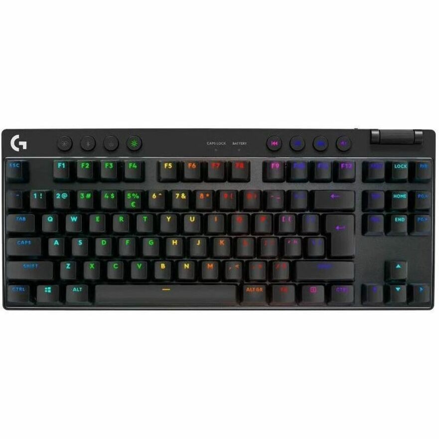 Logitech G PRO X TKL Gaming-toetsenbord - Full-size - Draadloos Verbinding - USB 2.0 Interface - RGB LED - Engels (US) - QWERTY indeling - Zwart