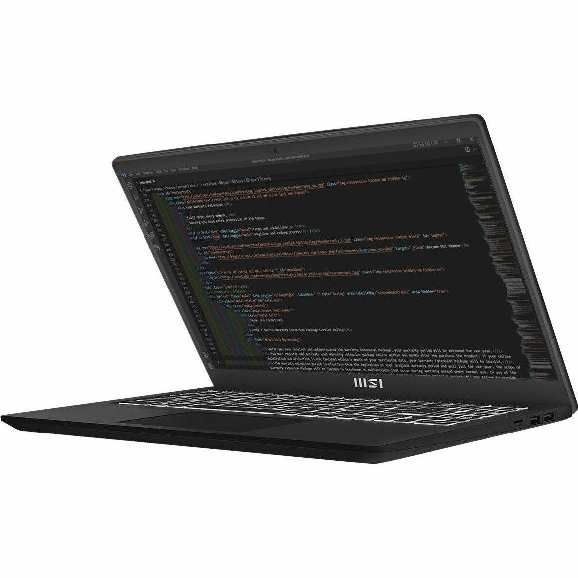 MSI Modern 15 H B13M Modern 15 H B13M-003UK 39.6 cm (15.6") Notebook - Full HD - Intel Core i7 13th Gen i7-13700H - 16 GB - 512 GB SSD - Classic Black