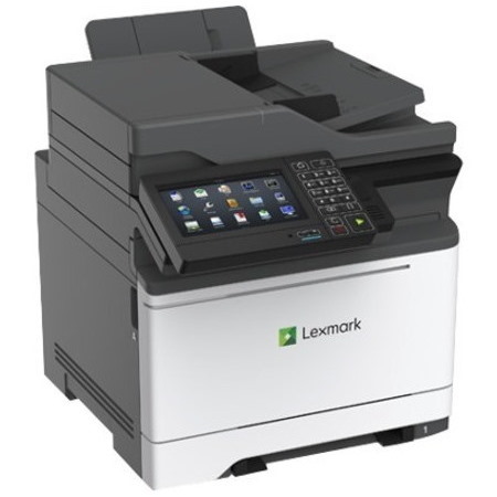 Lexmark CX625adhe Laser Multifunction Printer-Color-Copier/Fax/Scanner-40 ppm Mono/Color Print-2400x600 Print-Automatic Duplex Print-100000 Pages Monthly-251 sheets Input-Color Scanner-1200 Optical Scan-Color Fax-Gigabit Ethernet