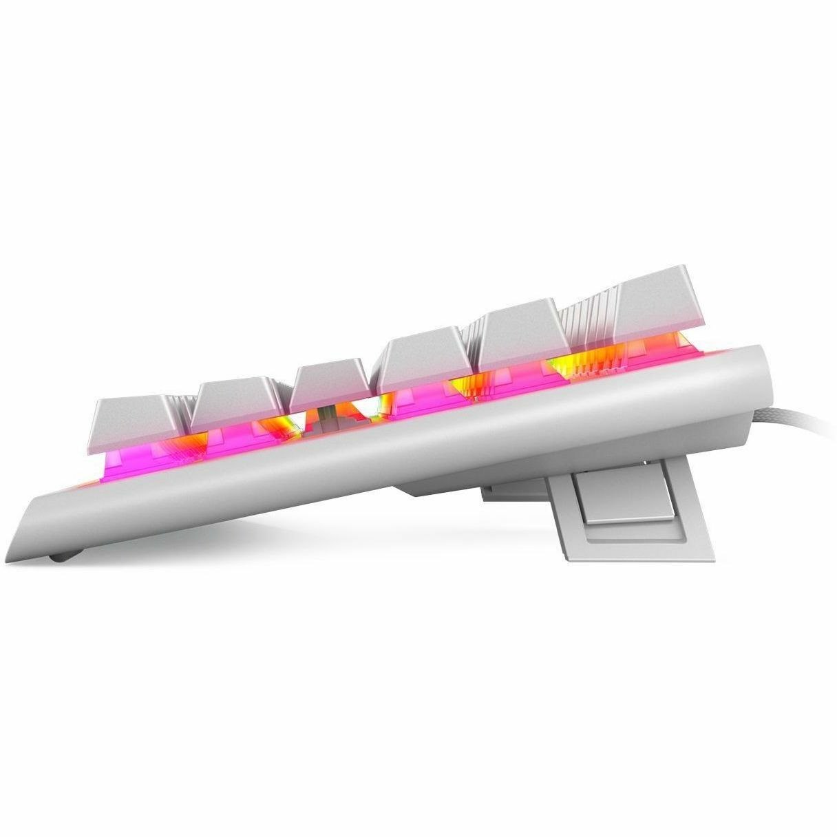 Alienware AW420K Gaming Keyboard - Cable Connectivity - USB Type A Interface - RGB LED - QWERTY Layout - Lunar Light
