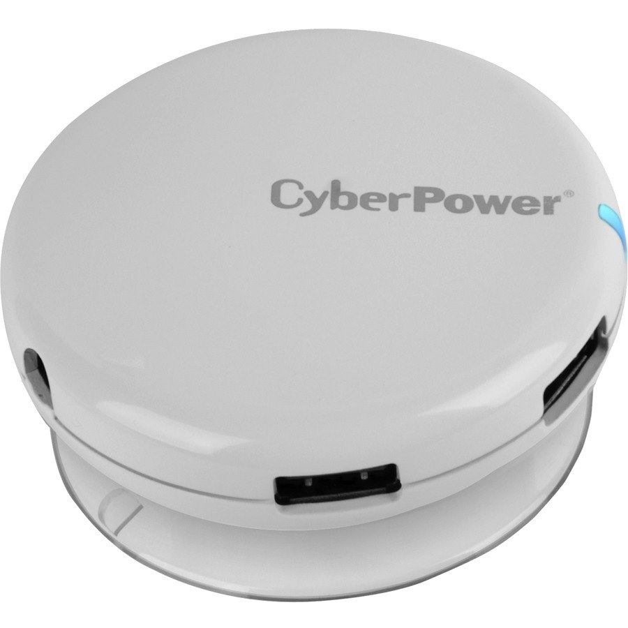 CyberPower CPH430PW USB 3.0 Superspeed Hub with 4 Ports and 3.6A AC Charger - White