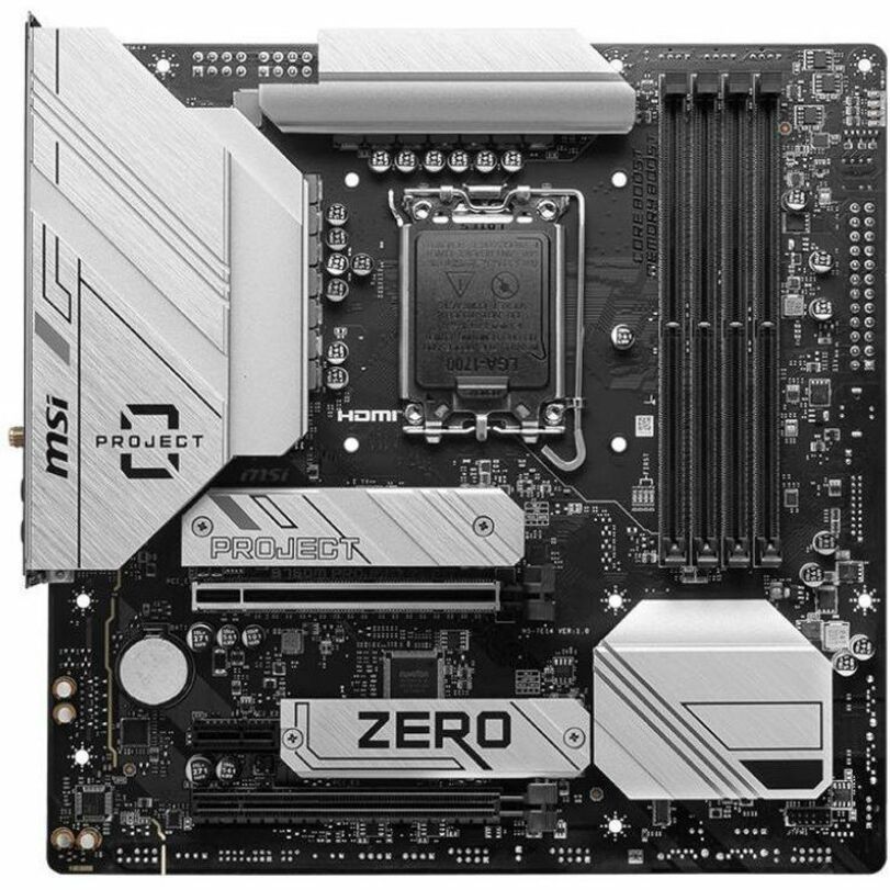 Msi B760M Project Zero Lga1700 4xDDR5 4xSATA 2xM.2