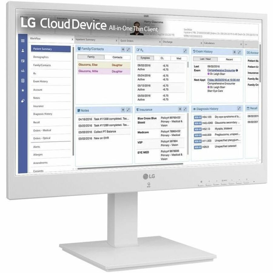 LG 24CR671N-2P.AEU Alles-in-&eacute;&eacute;n Thin Client - 1 x Intel Pentium Silver N6005 Quadcore (4-core) 2 GHz - Wit, Zwart