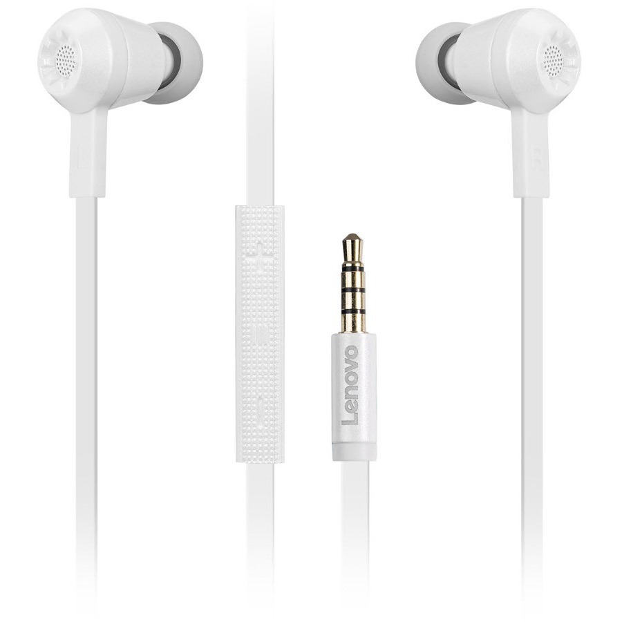 Lenovo 500 Extrabase In-Ear Headphone(Preal White)-WW