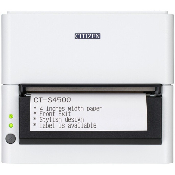 Citizen CT-S4500 Direct Thermal Printer - Monochrome - Portable - Label/Receipt Print - USB