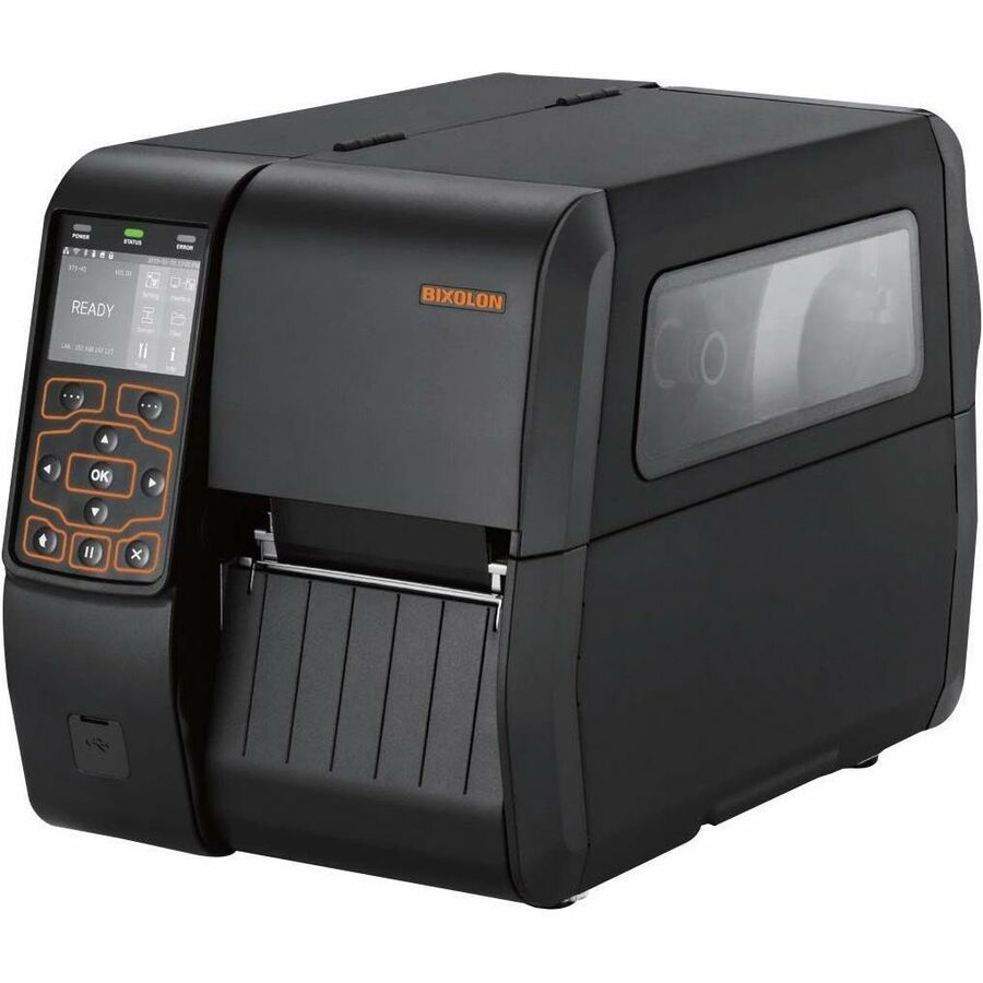 Bixolon XT5-40 Government, Manufacturing, Warehouse, Logistic, Industrial Direct Thermal/Thermal Transfer Printer - Monochrome - Label/Receipt Print - Gigabit Ethernet - USB - USB Host - Serial - Bluetooth - Near Field Communication (NFC) - US - With Cutter - Black
