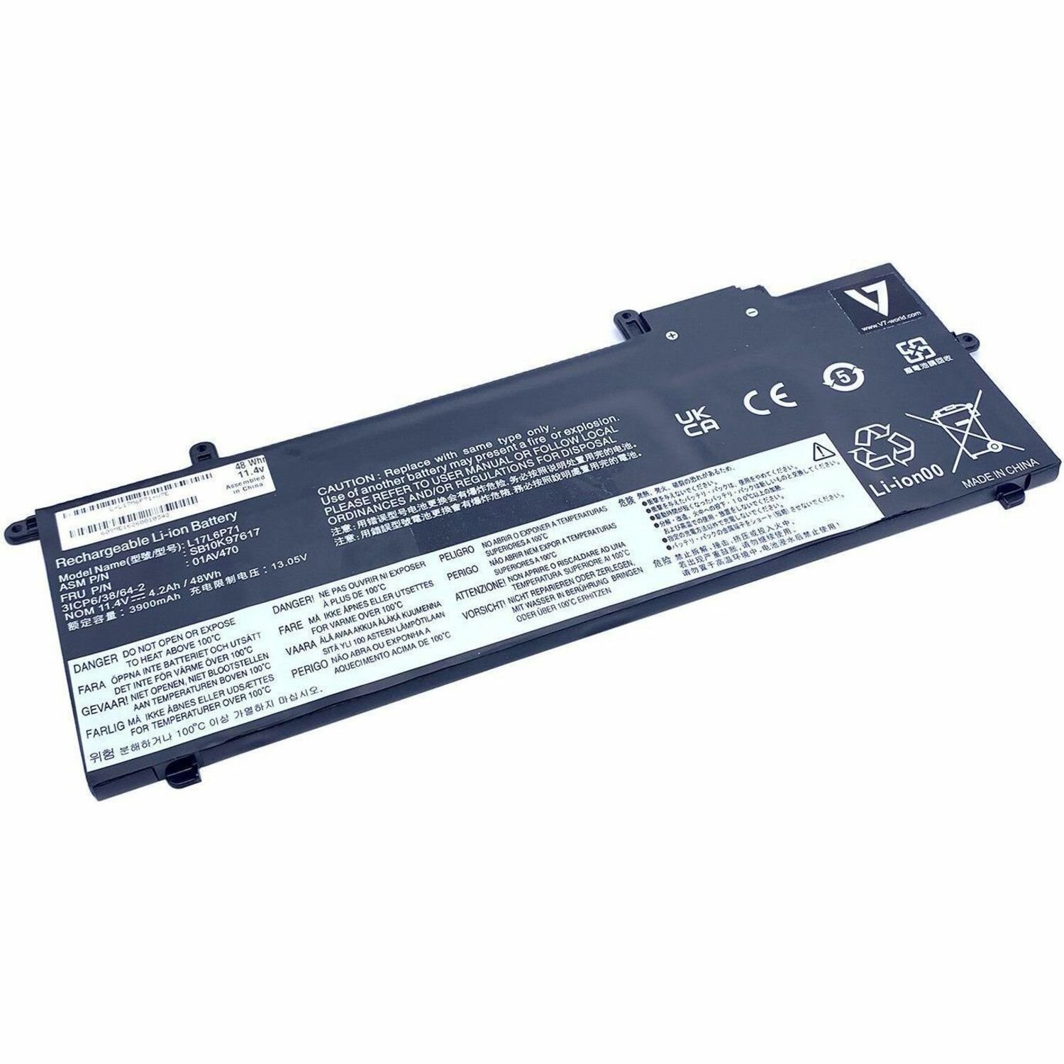 V7 L-L17M6P71-V7E Battery - 6-cell Lithium Ion (Li-Ion)