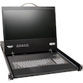 Eaton Tripp Lite Series NetCommander 16-Port Cat5 KVM over IP Switch - 19 in. LCD, 1 Remote + 1 Local User, 1U Rack-Mount, TAA