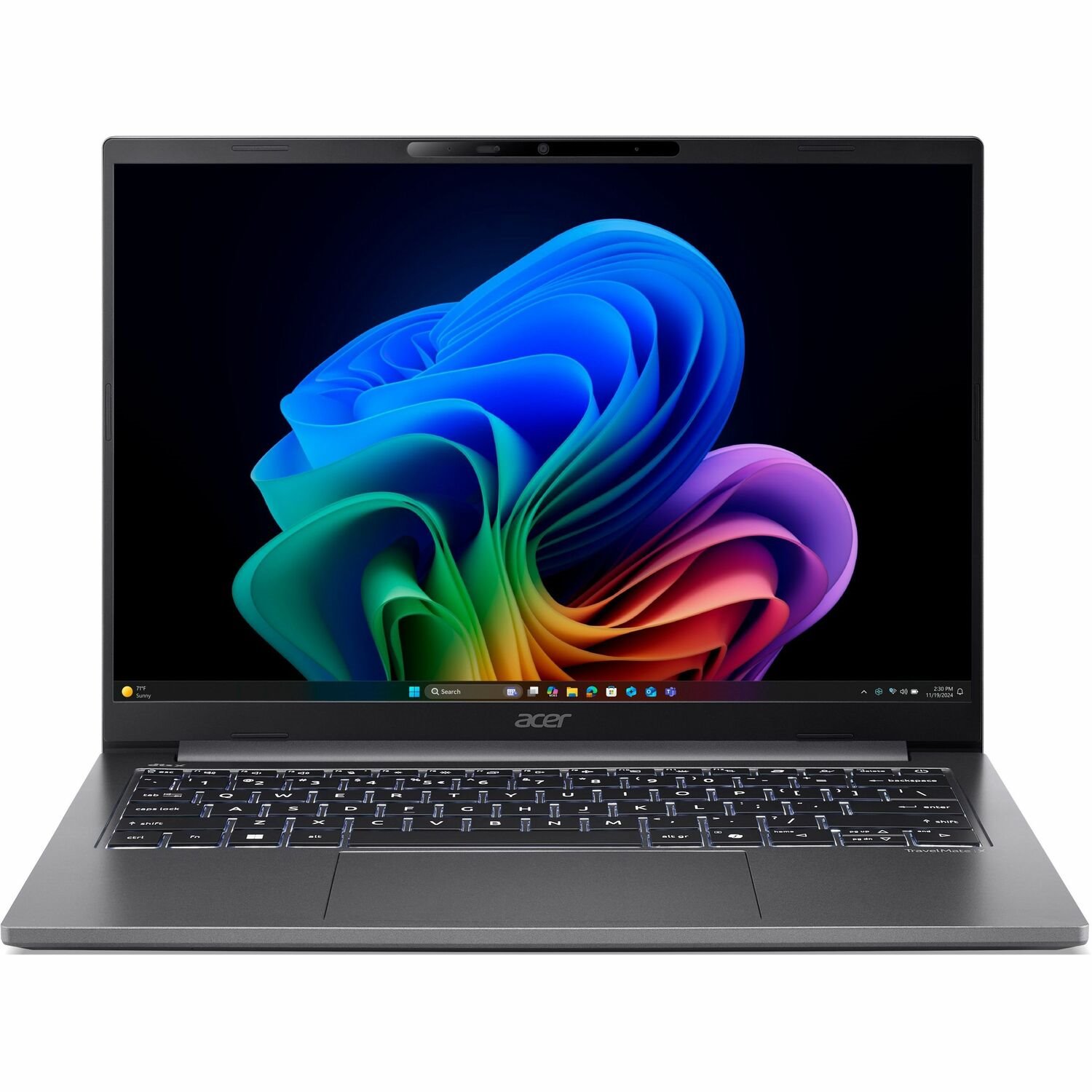 Acer TravelMate X4 14 AI X414-51-TCO TMX414-51-TCO-58LJ 35,6 cm (14 Zoll) Copilot+ PC Notebook - WUXGA - 120 Hz - Intel Core Ultra 5 228V - 32 GB - 512 GB PCI Express NVMe 4.0 SSD - Eisen
