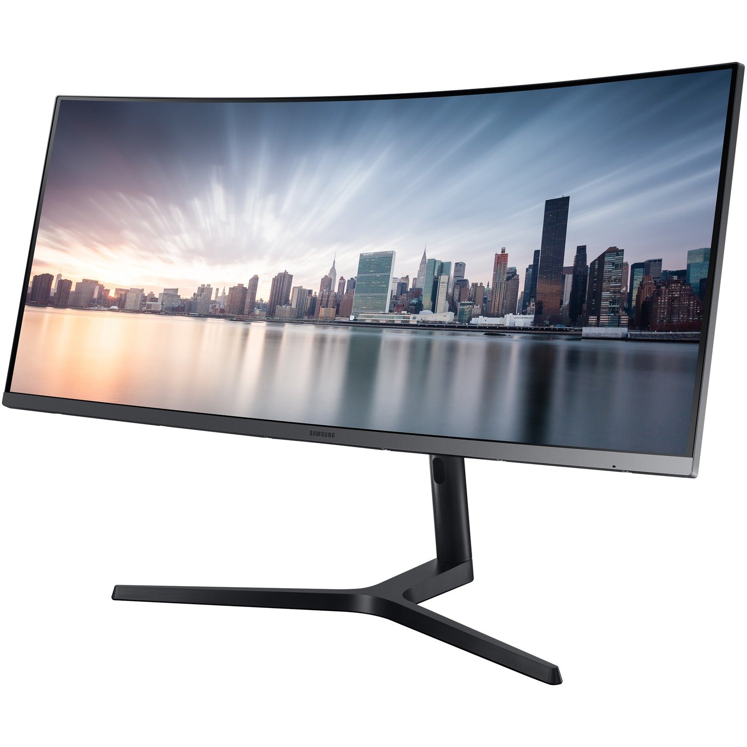 Samsung Business C34H890WJE 34" Class UW-QHD Curved Screen LCD Monitor - 21:9 - Dark Silver