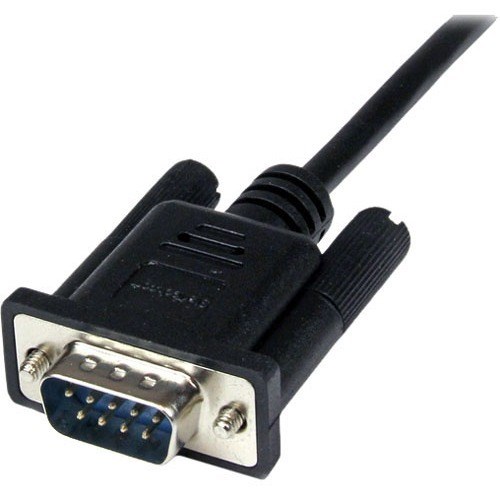 StarTech.com 1m Black DB9 RS232 Serial Null Modem Cable F/M