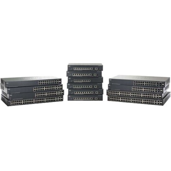Cisco 300 SF300-24PP 26 Ports Manageable Layer 3 Switch - 10/100Base-TX, 10/100/1000Base-T