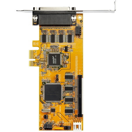 StarTech.com 8-Port PCI Express RS232 Serial Adapter Card, PCIe to DB9 Controller 16C1050 UART, Low Profile, 15kV ESD, Windows Only, TAA