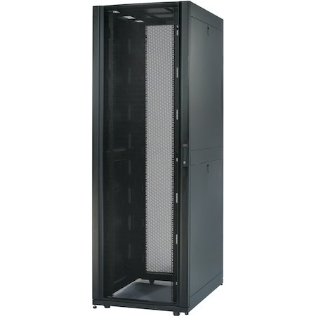 APC by Schneider Electric NetShelter 42U Enclosed Cabinet Rack Cabinet for Blade Server - 482.60 mm Rack Width - Black - TAA Compliant