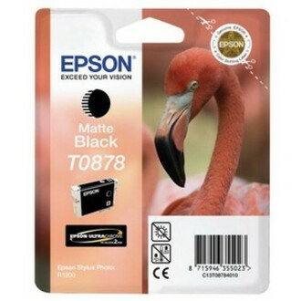 Epson T0878 Original Inkjet Ink Cartridge - Matte Black - 1 Pack