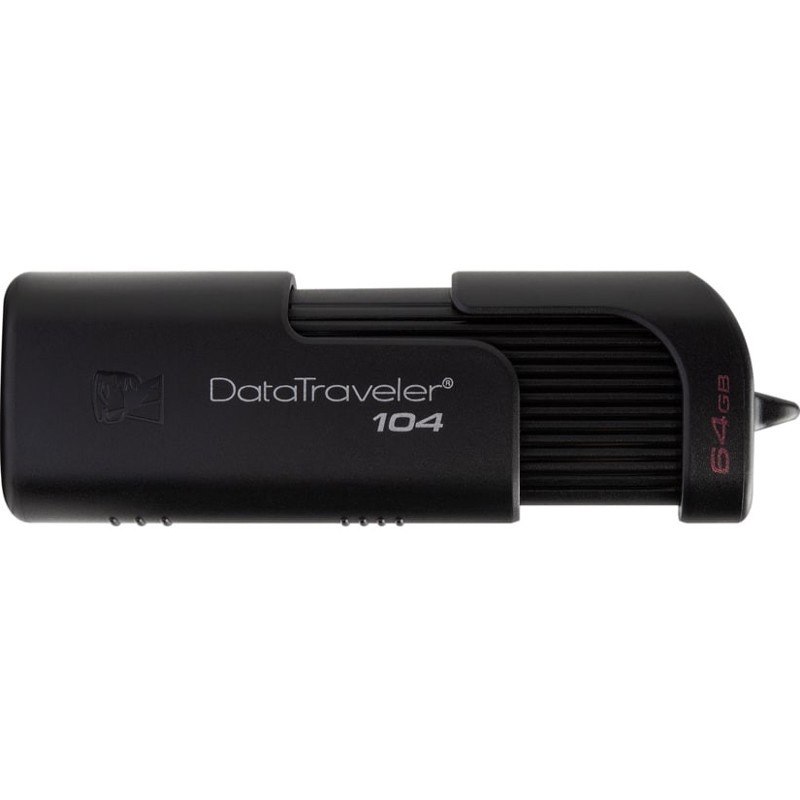 Kingston 64GB DataTraveler 104 DT104 USB 2.0 Flash Drive