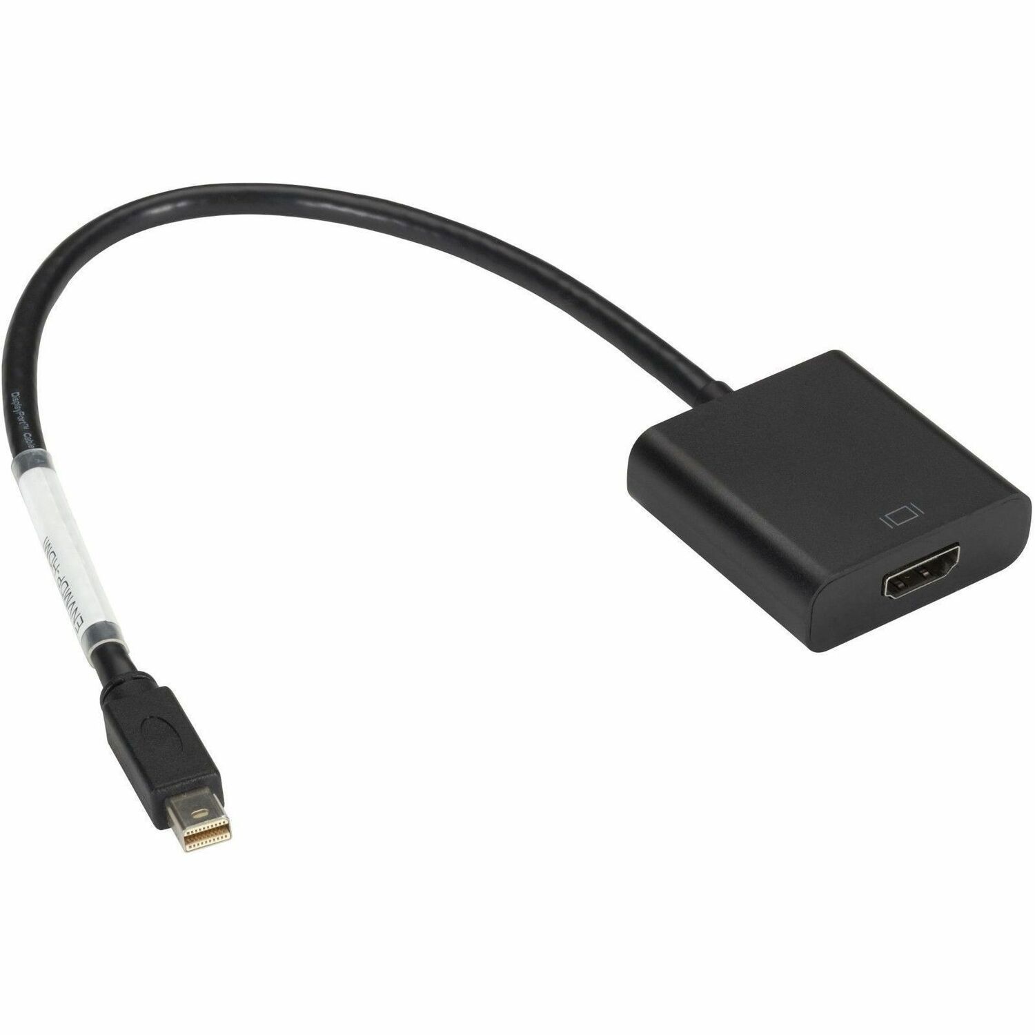 Black Box Mini DisplayPort to HDMI Adapter Dongle - Male/Female, 8-in. (20.3 cm)