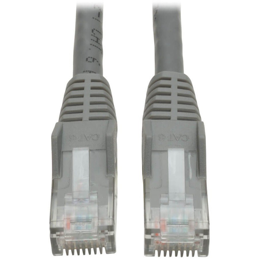 Eaton Tripp Lite Series Cat6 Gigabit Snagless Molded (UTP) Ethernet Cable (RJ45 M/M), PoE, Gray, 6 ft. (1.83 m)