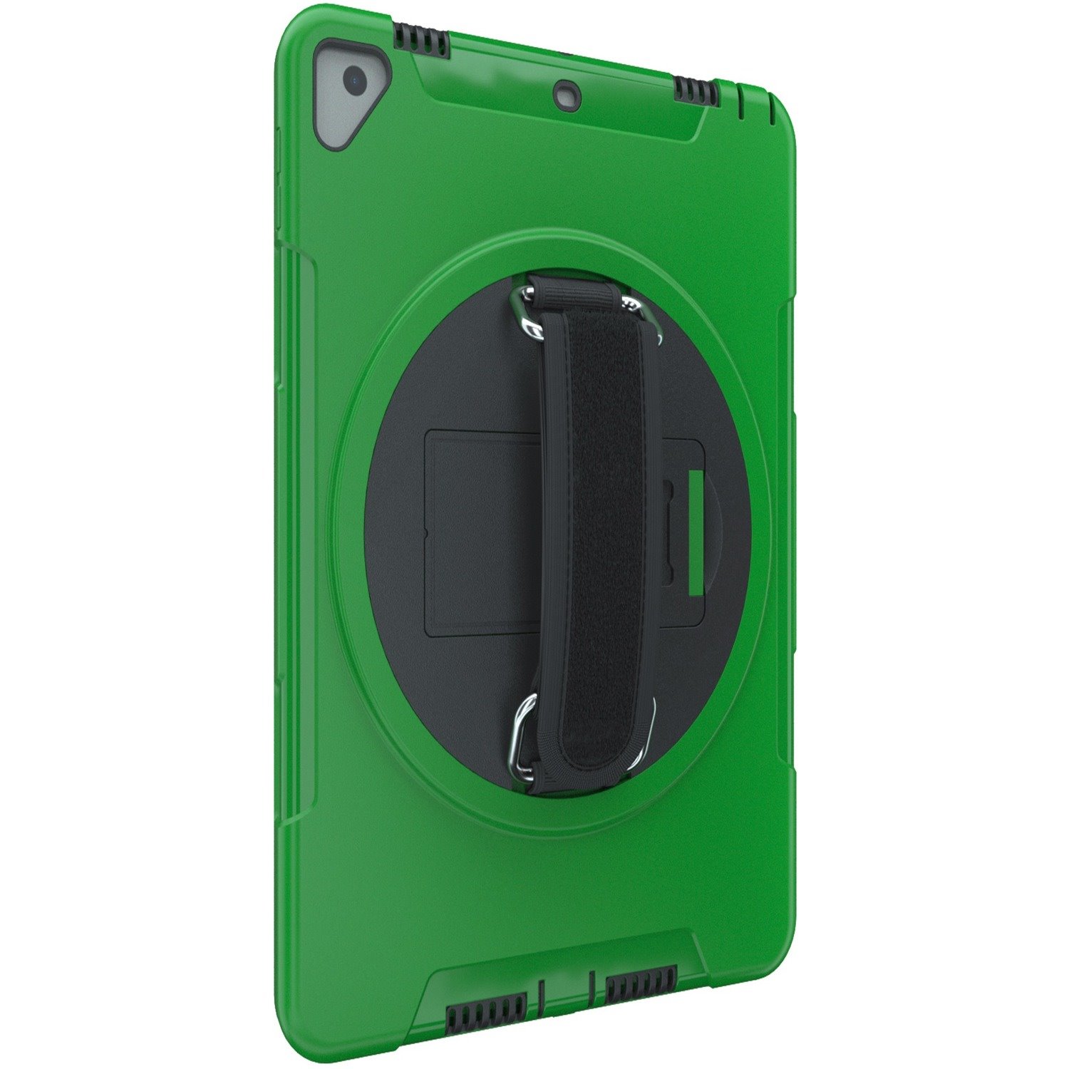 CTA Digital Protective Case with Build in 360Â&deg; Rotatable Grip Kickstand for iPad 7th/ 8th/ 9th Gen 10.2, iPad Air 3, iPad Pro 10.5, Green