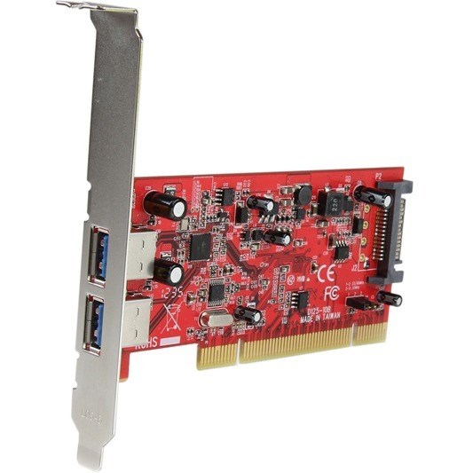 StarTech.com 2 Port PCI SuperSpeed USB 3.0 Adapter Card with SATA Power - 5Gbps