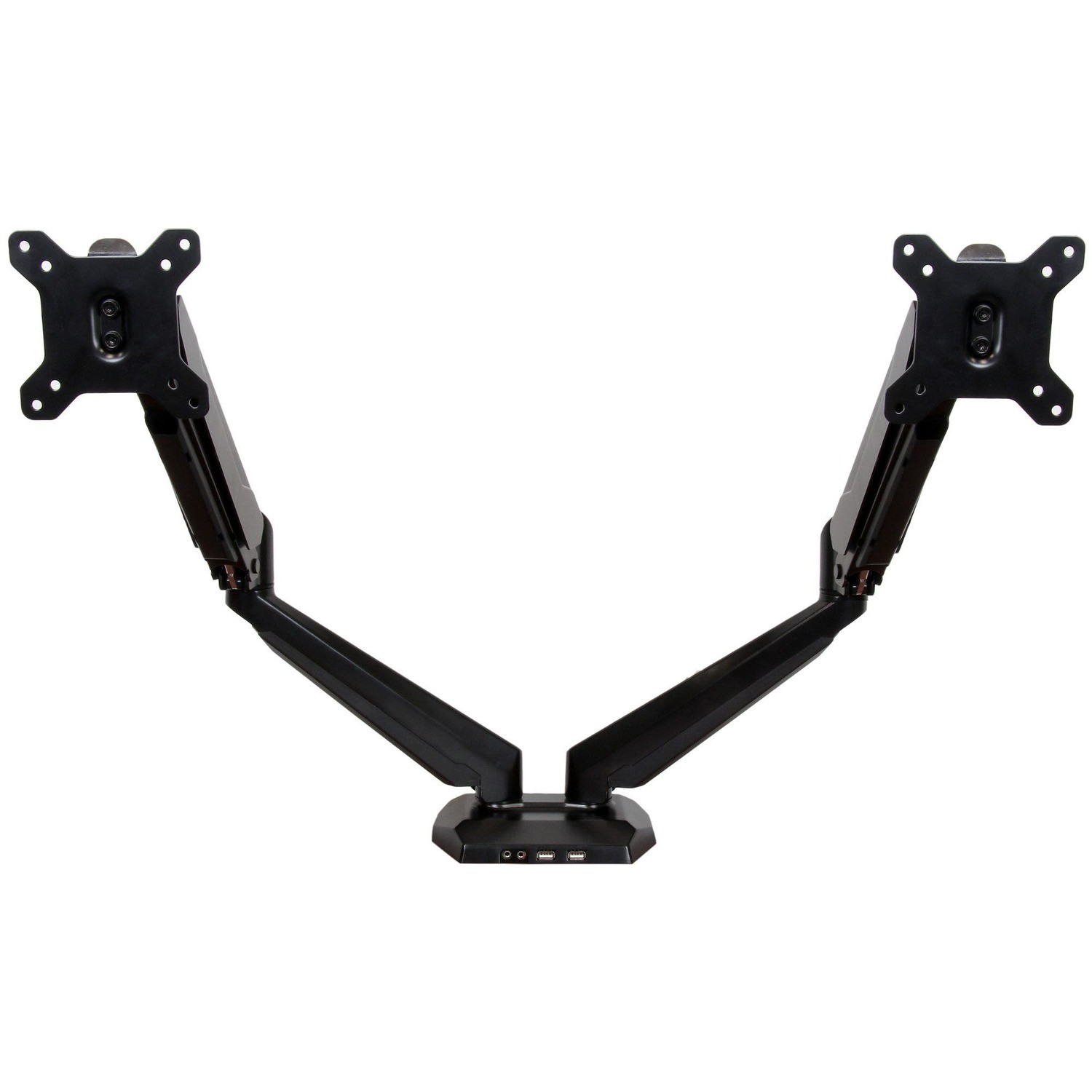 STARTECH.COM DUAL MONITOR DESK MOUNT <32", <8KG, FULL MOTION, VESA, BLACK, USB, AUDIO, 2YR