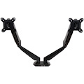 StarTech.com Dual Monitor Arm, USB Hub and Audio Ports in Base, Monitors up to 32" (17.6lb/8kg), VESA Monitor Stand Desk Mount
