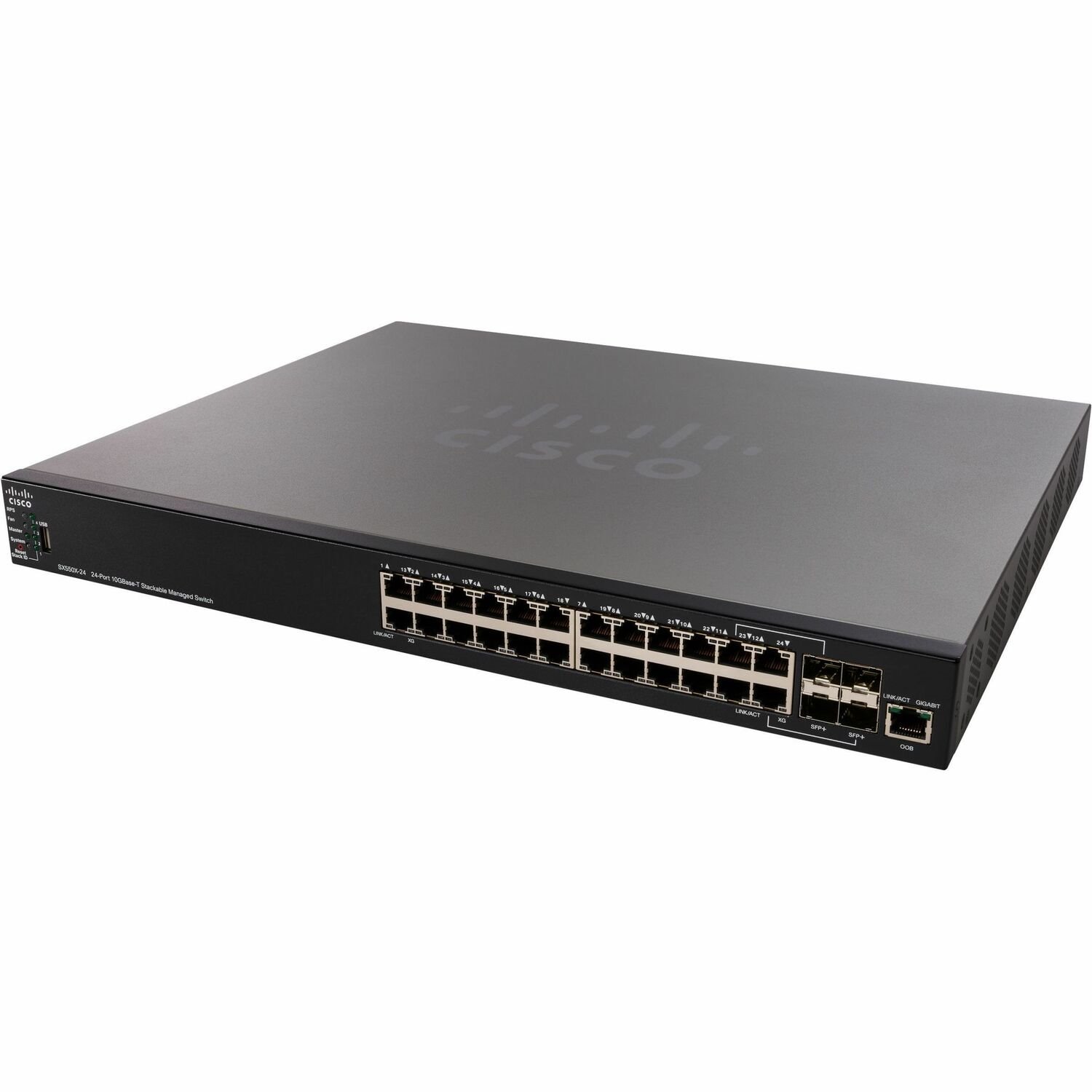 Cisco SX550X-24 24-Port 10GBase-T Stackable Managed Switch