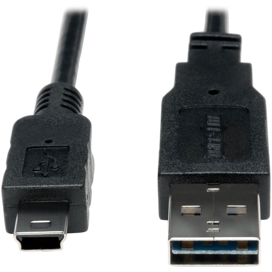 Eaton Tripp Lite Series Universal Reversible USB 2.0 Converter Adapter Cable (Reversible A to 5Pin Mini B M/M), 3 ft. (0.91 m)