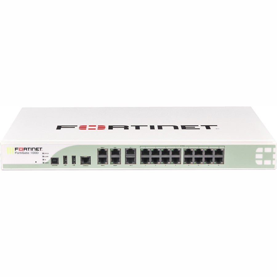 Fortinet FortiGate 100D Netwerkbeveiliging/Firewall-apparatuur