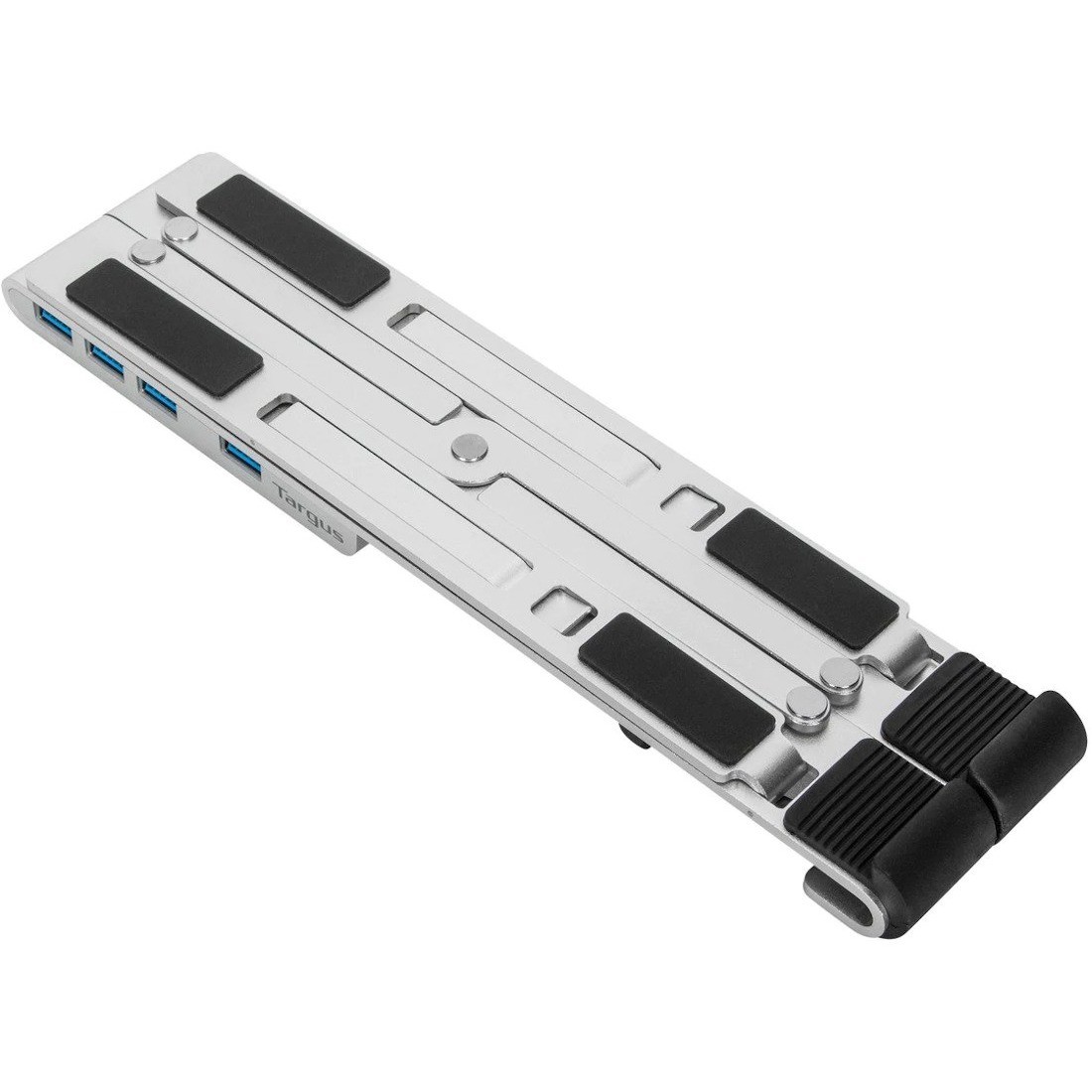 Targus AWU100205GL Portable Stand & Usb-A Hub, 5 HEIGHT ADJUSTABLE FOLDING STAND, 4X USB-A(3.2 Gen 1) ports.